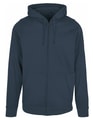 Heren Hooded Sweater Build Your Brand Basic Full Zip Navy